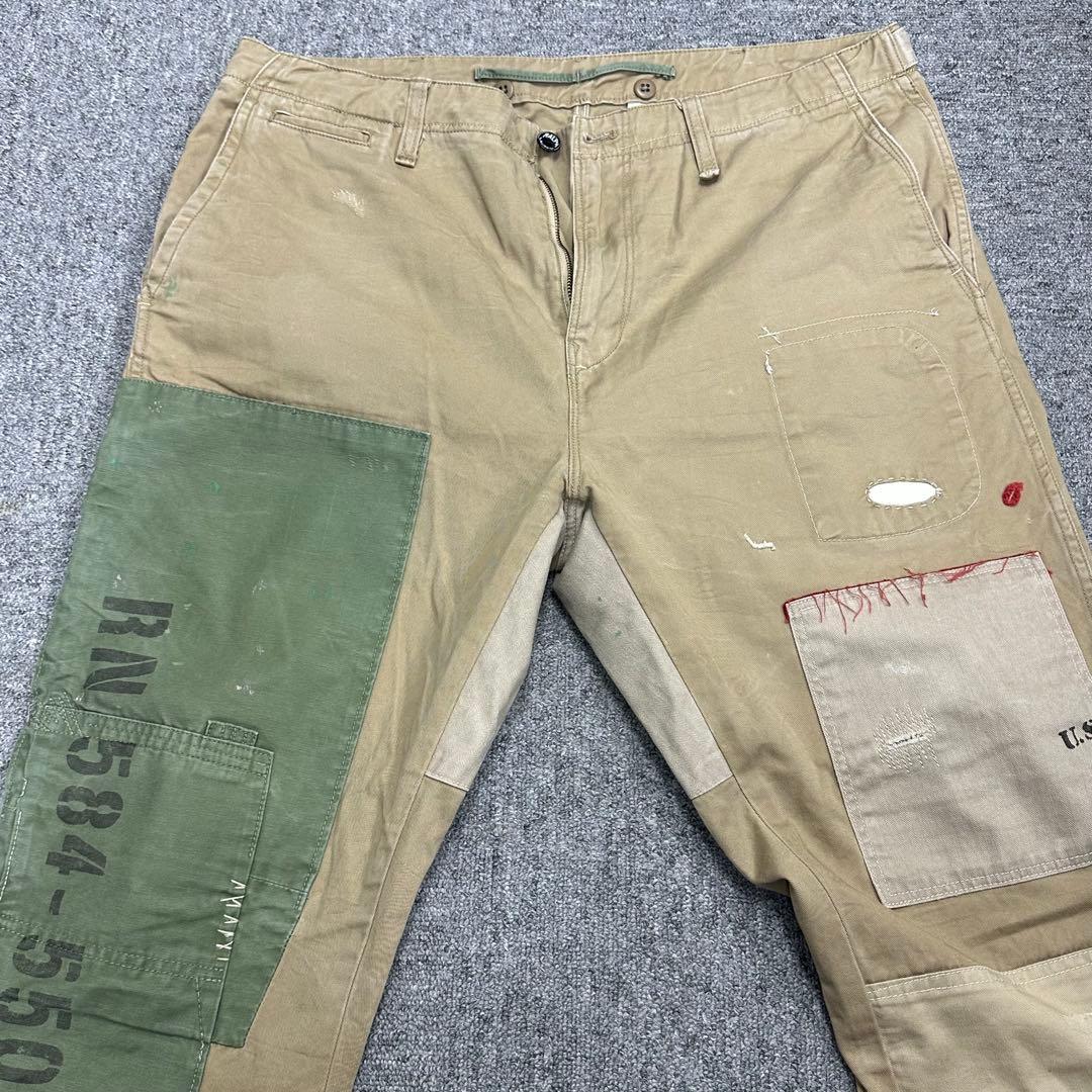 ポロ ラルフローレン リペア加工 チノパンツ W34 POLO