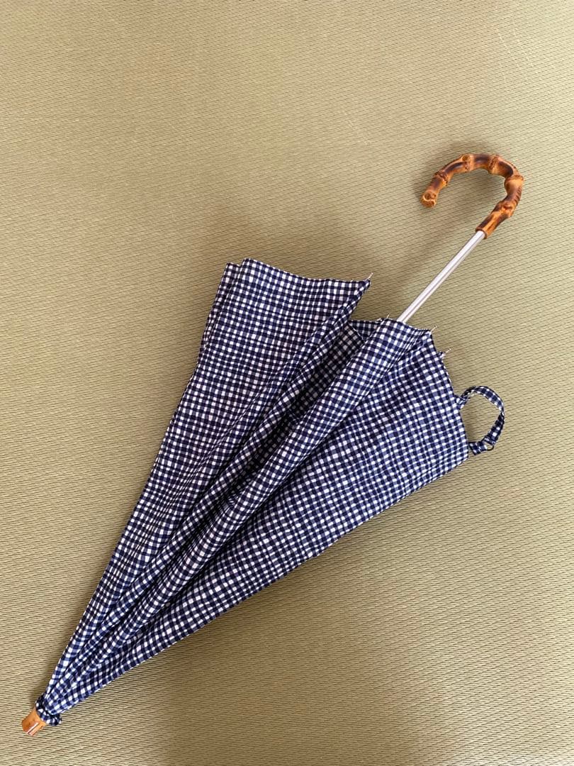 Bon Bon Store ボンボンストア　ドローイングチェック 折りたたみ傘