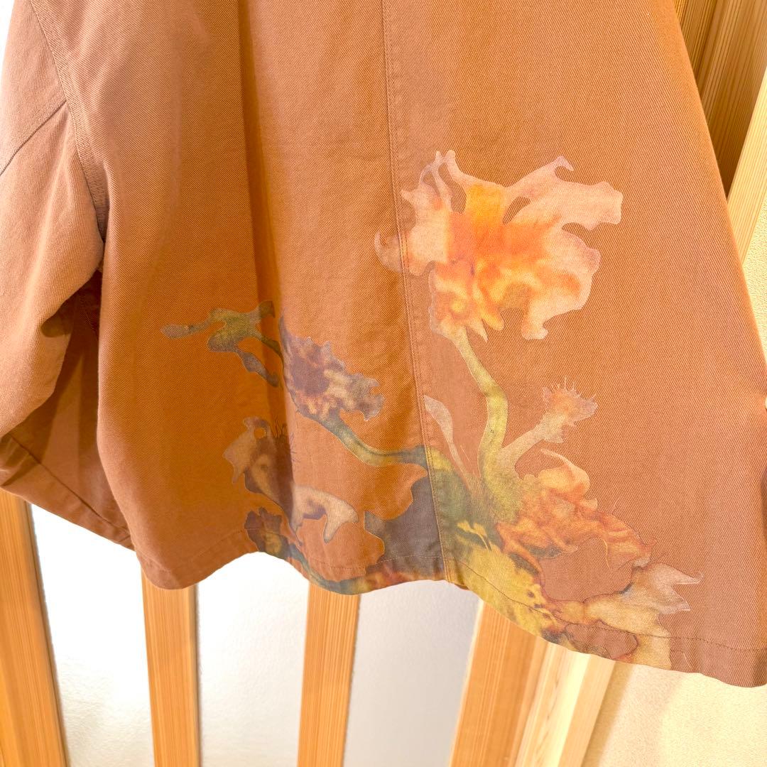 美品♡デシグアル　コリーナストラーダ　花　ブラウン　ジャケット　カバーオール