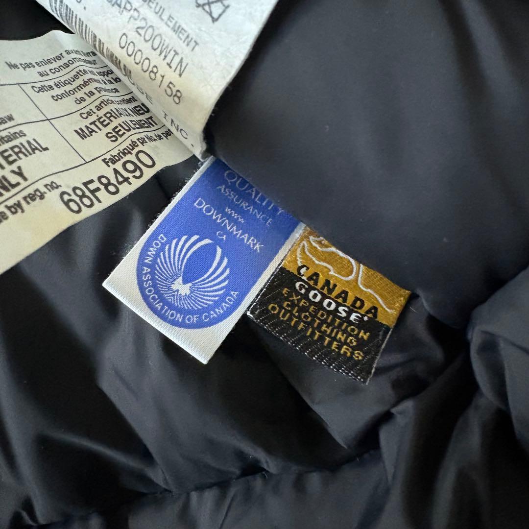 【最高級ダウン❗️】美品！カナダグース　ダウンベスト　ブラックレーベル　M 黒