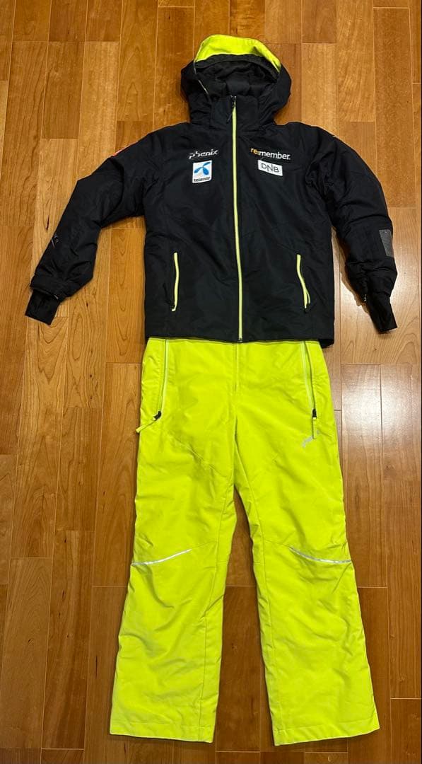 Phenix 子ども用スキーウェア 黒/黄