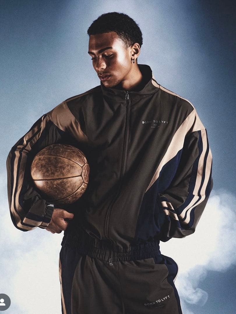 か*う様 2LINE OVERSIZE TRACK JACKET ブラウン セッ