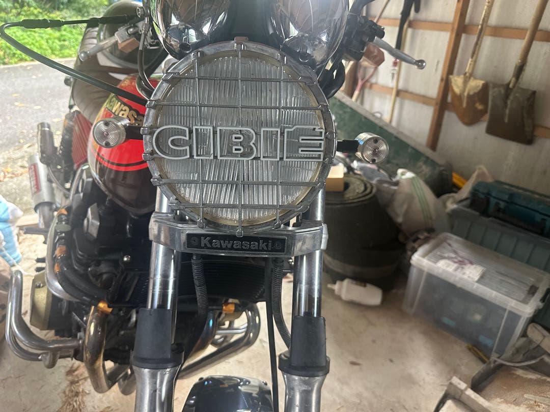 当時物 シビエ 凹み ヘッドライト 、メッキストーンガードセット