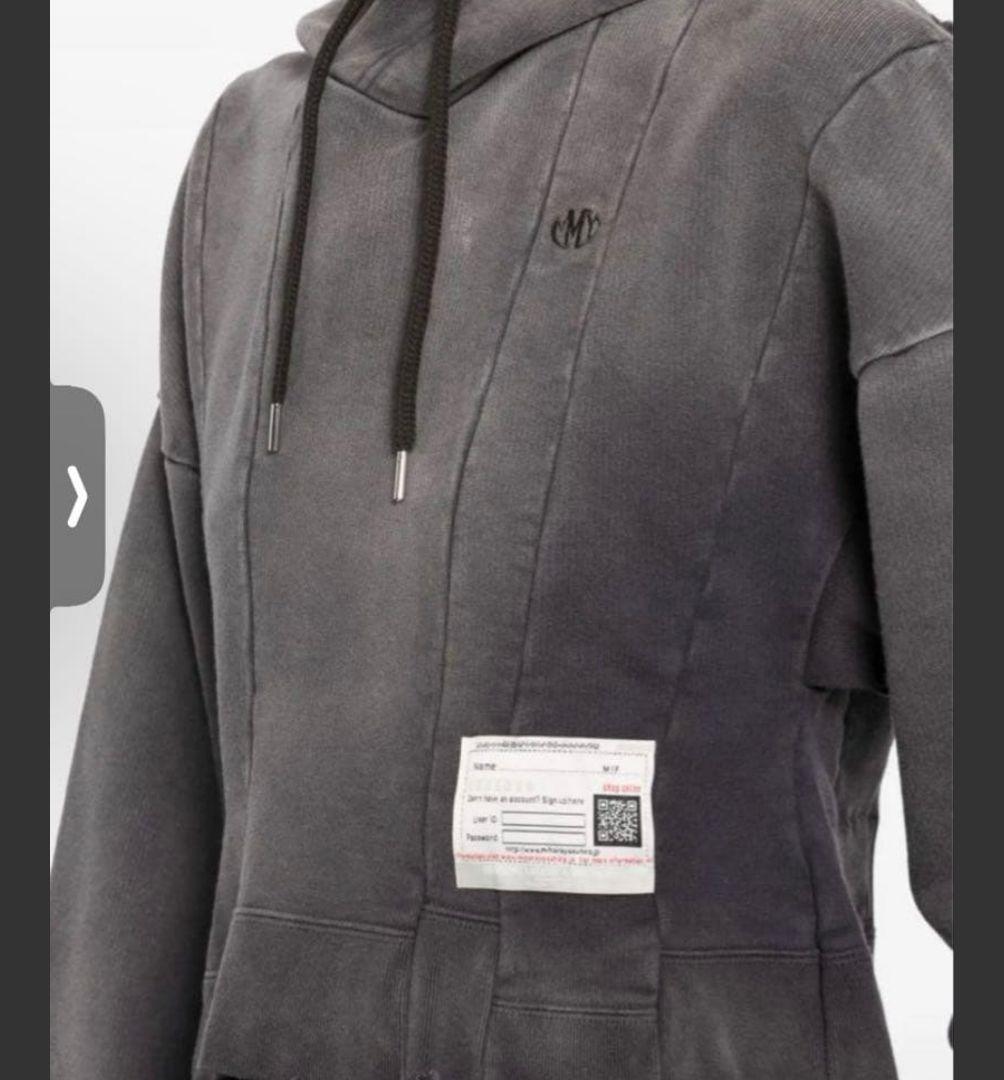 【メゾンミハラヤスヒロMMY24-25aw】クロップドパーカー/ダメージ加工36