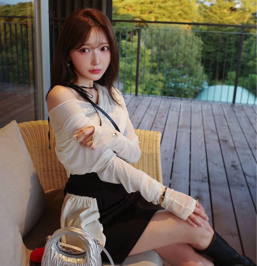 トップス Crayme, Hagoromo Tulle Tops