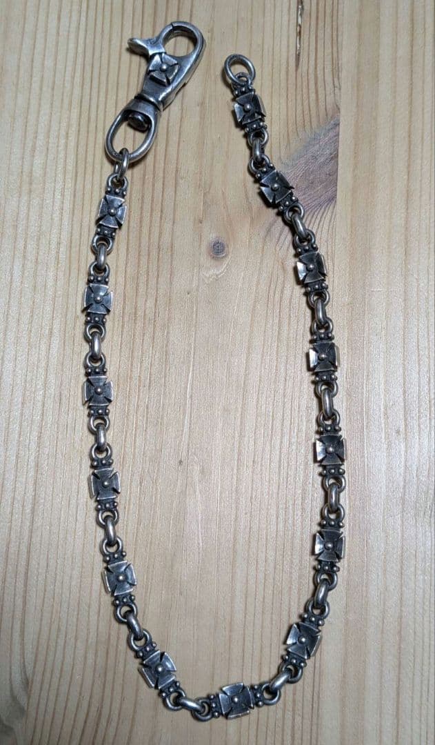 近々取り消します　シルバー925 クロスリンクウォレットチェーン