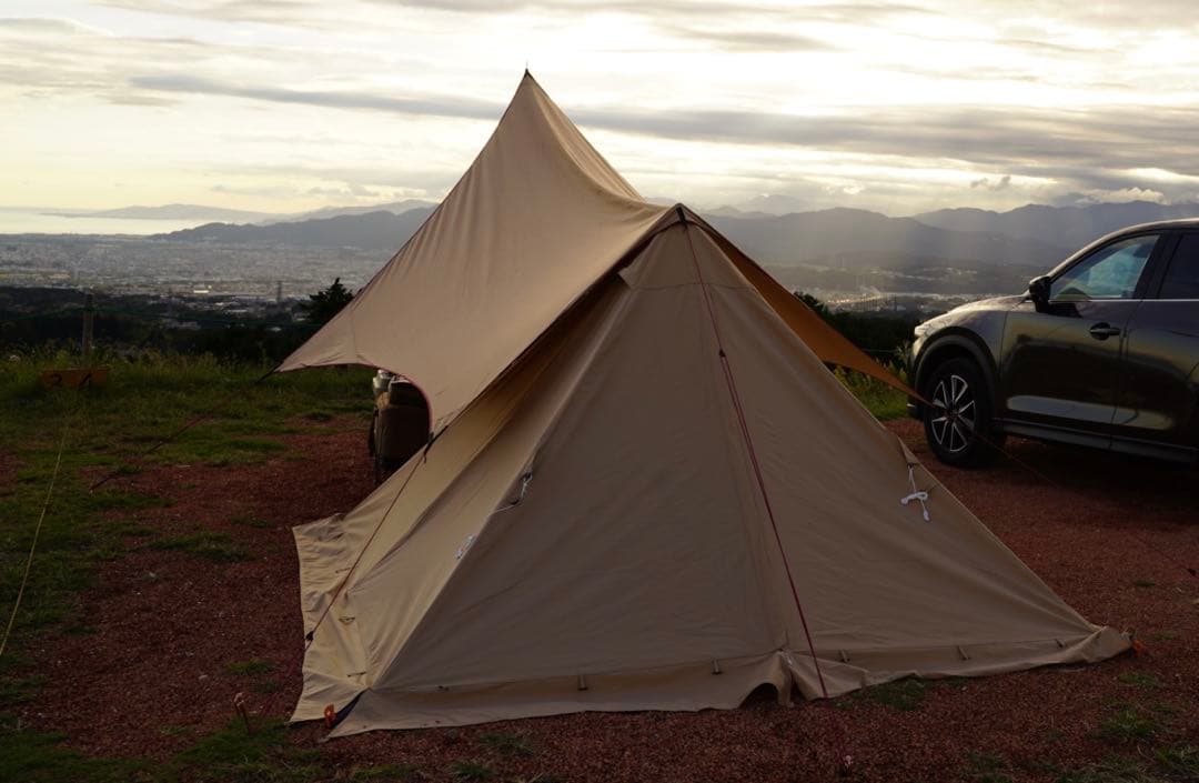 テンマクデザイン　ムササビタープ　13ft TC 焚き火　version