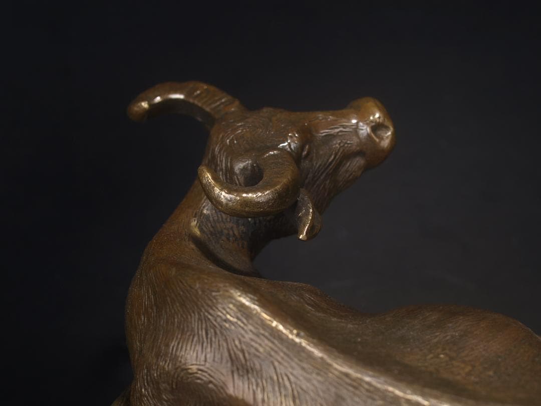 中国清時代銅製金龍魚の置物　激安骨董品　風水財運UP AK908A3-4