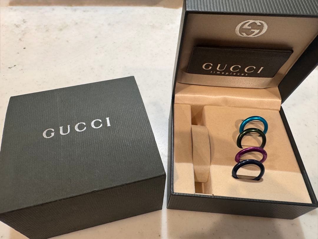 GUCCI リングセット カラー4点　ウォッチ無し