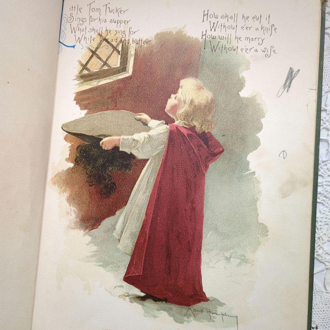 超稀少1891アンティーク絵本 洋書 児童書 ヴィクトリアン モードハンフリー