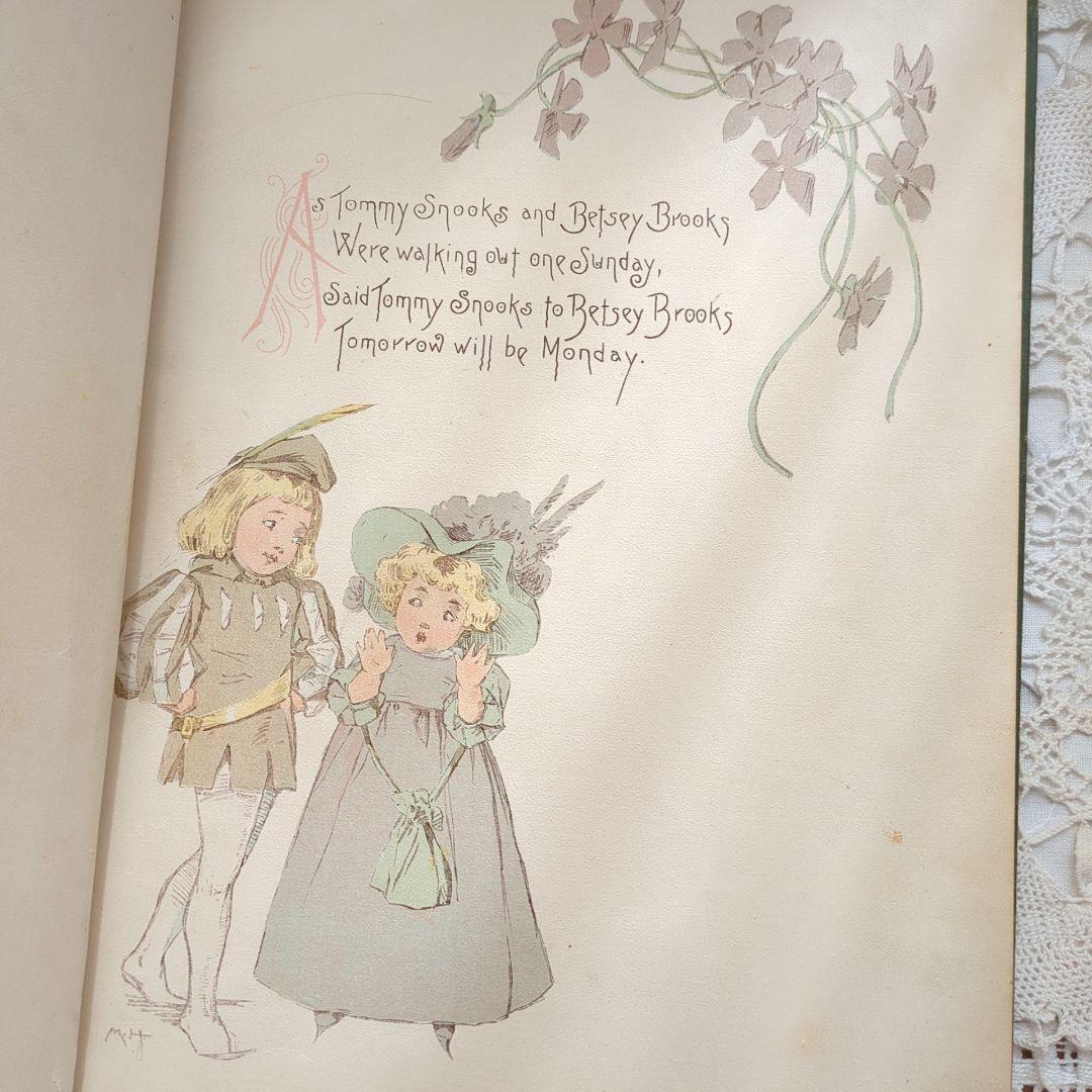 超稀少1891アンティーク絵本 洋書 児童書 ヴィクトリアン モードハンフリー