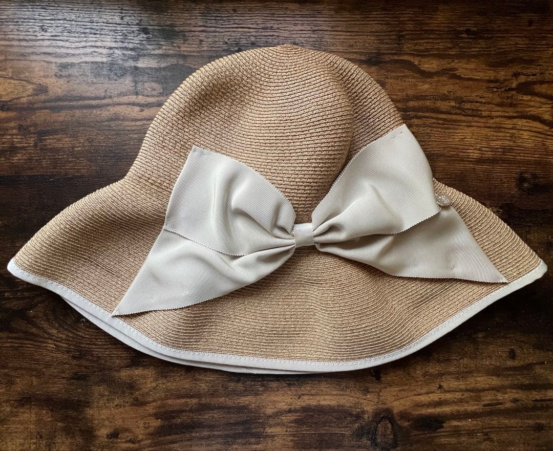 Athena New York アシーナニューヨーク リボン付き麦わら帽子