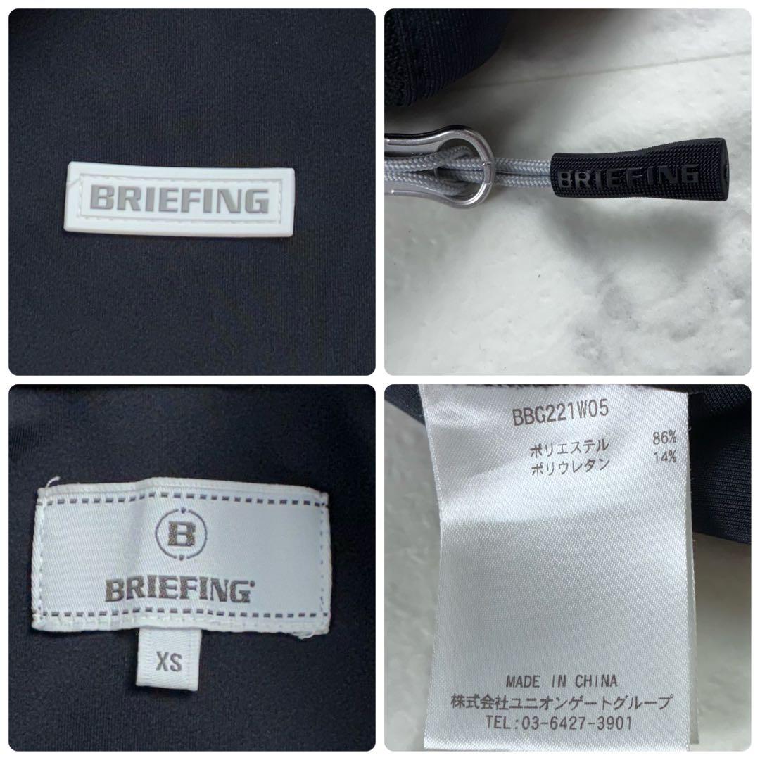 極美品 ブリーフィング 3dロゴ ハーフジップ ブラック XS ゴルフ ジム