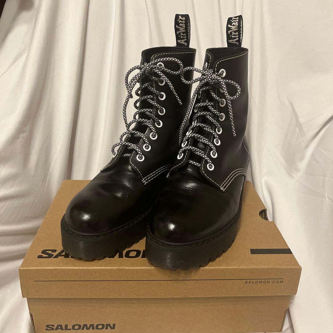 ドクターマーチン Sh Hi 厚底　ブーツ UK6 25cm ヒール