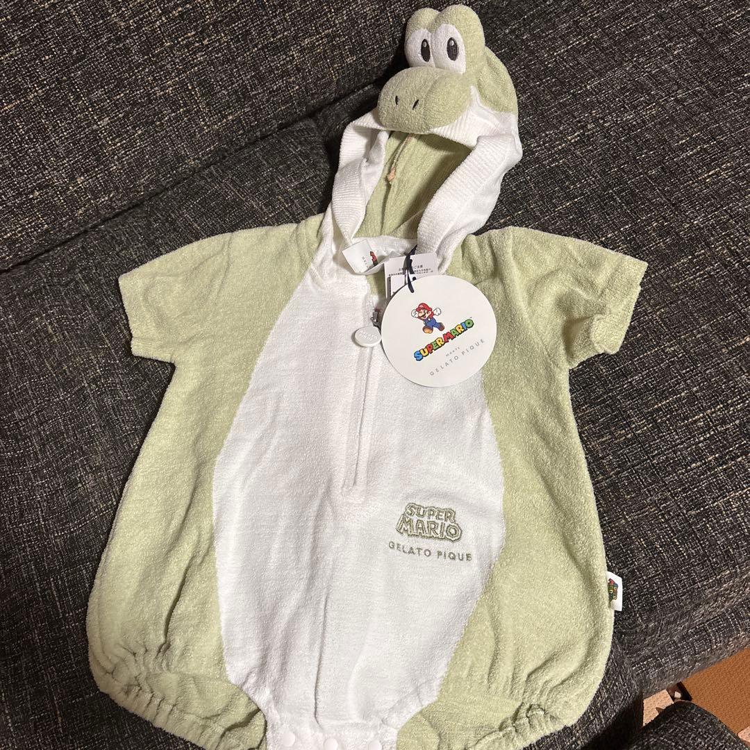 Gelato pique スーパーマリオ コラボ ヨッシー ロンパース80〜90