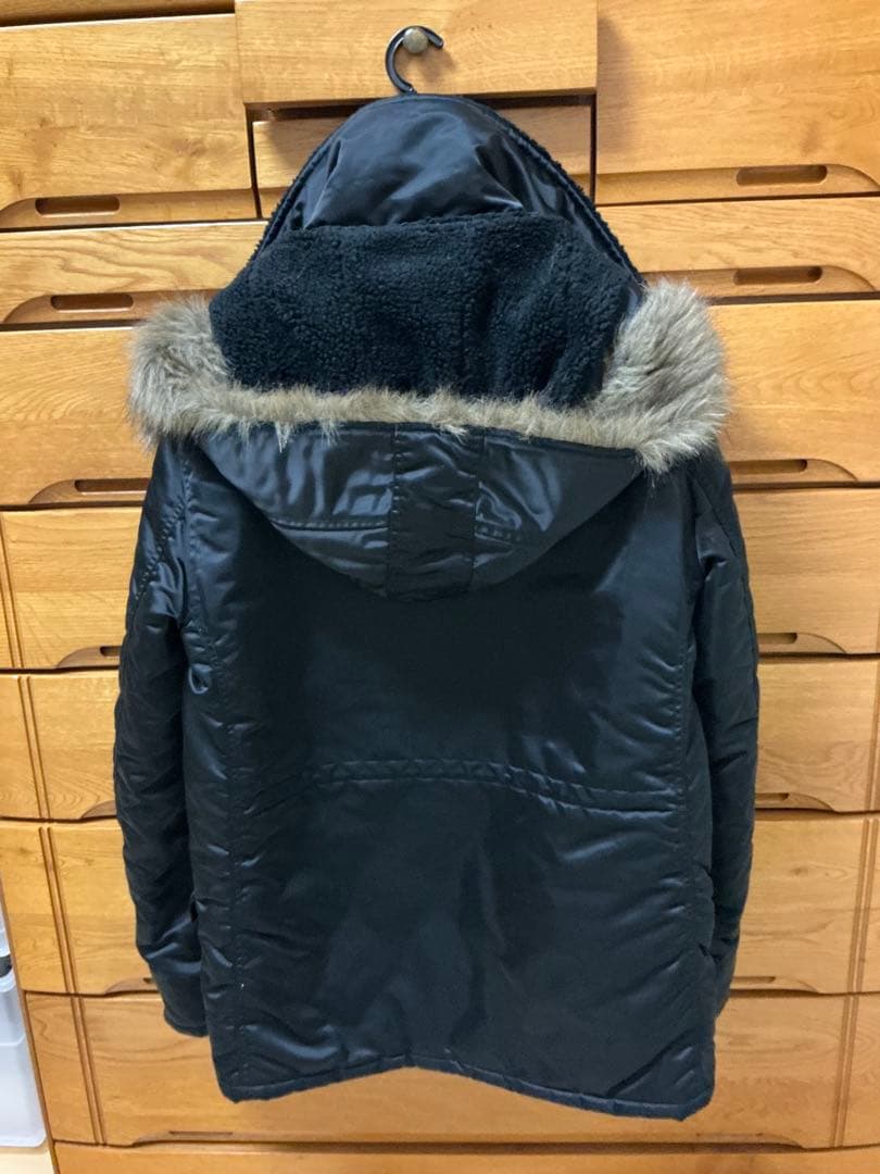 ヒステリックグラマー　ブラック ミリタリージャケット ファー付き　希少Lサイズ