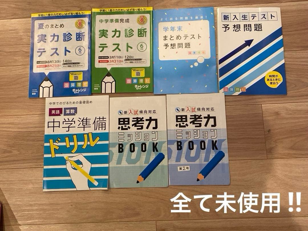 【ほぼ未使用‼︎‼︎ 】チャレンジ6年生➕中学準備号　1年分　進研ゼミ