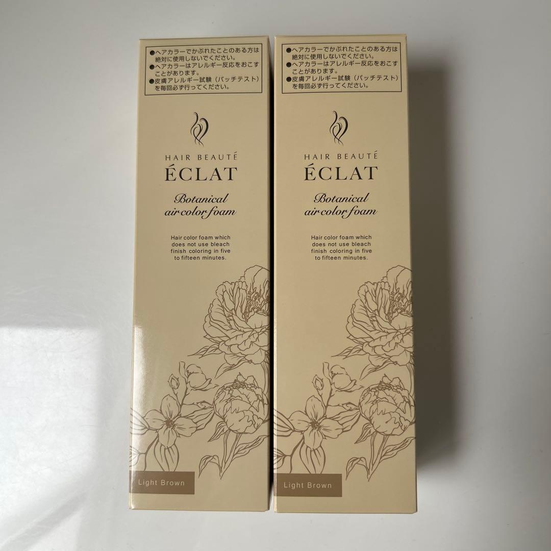 ヘアボーテ エクラ ボタニカル エアカラーフォームup ライトブラウン2本