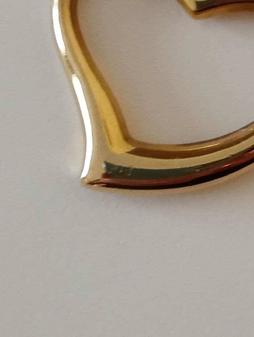 K18 オープンハートペンダントトップ