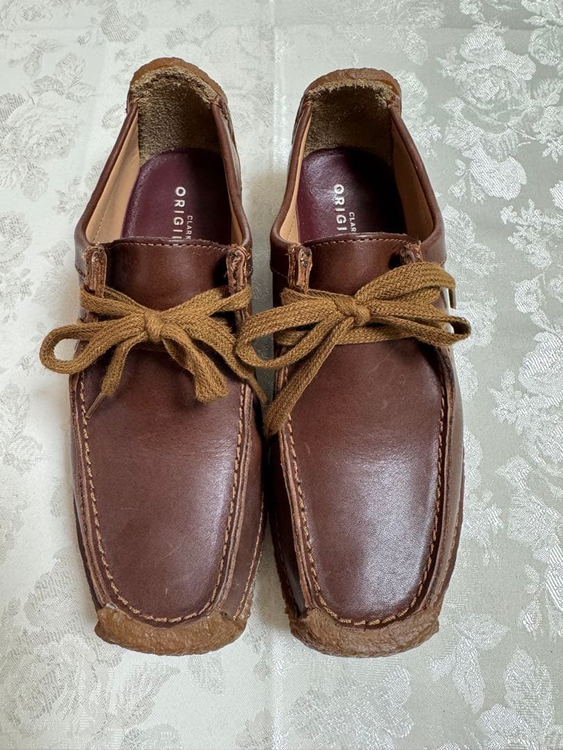 未使用級 クラークス ナタリー　ダークブラウン　クレープソール　レザー　モカシン