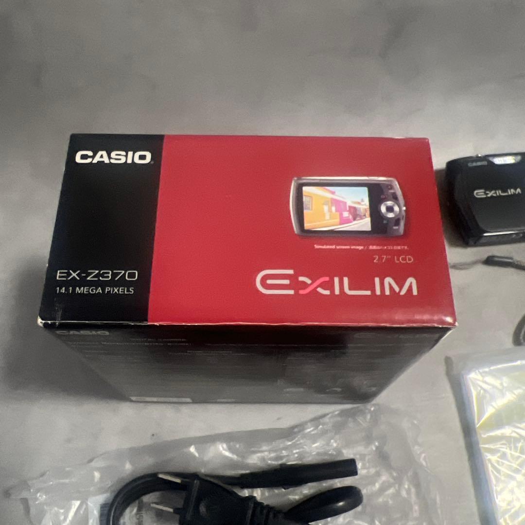 【未使用級 】CASIO エクシリム EX-Z370 黒ブラック 純正充電器