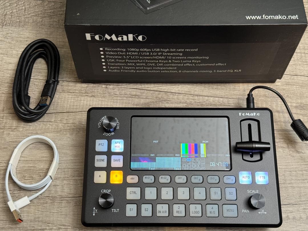 FoMaKo PTZコントロール機能付きビデオスイッチャー　KC601 美品