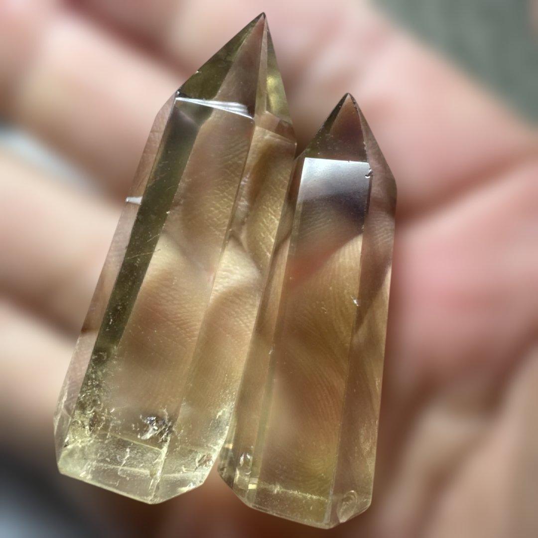 【高品質】スモーキーゼウスシトリン ファントム入り ポイント原石セット