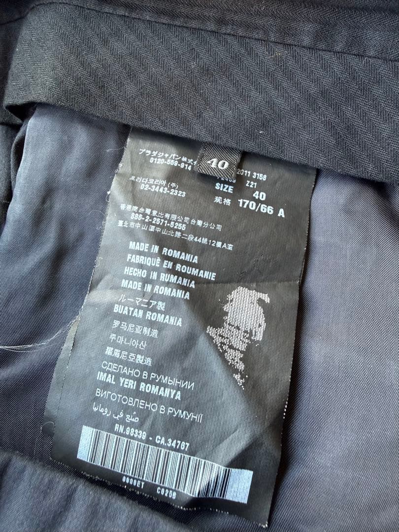 パンツ PRADA 2011SS Archive Dark Navy Slacks