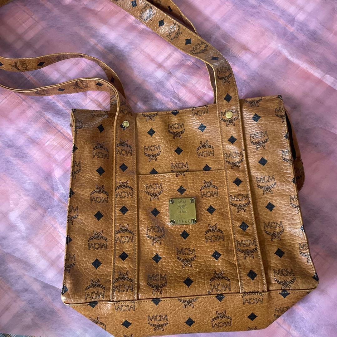 MCMロゴプリント バッグ