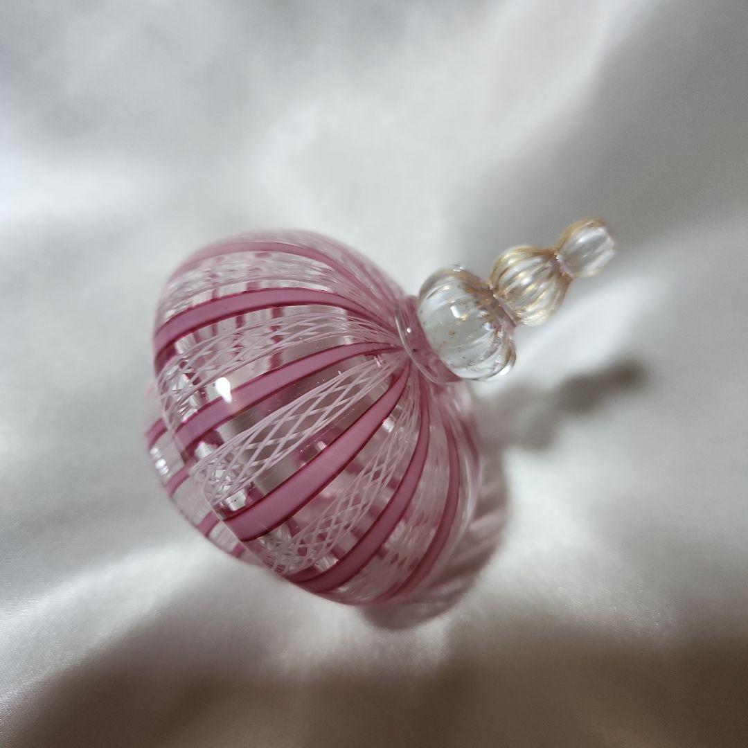 【専用】ベネチアンガラス レース柄 キャンディーポット ムラーノガラス