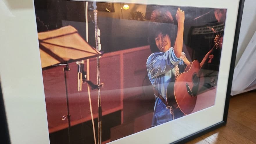 TOSHIBA EMI カレンダー 長渕剛切りぬき額装 額