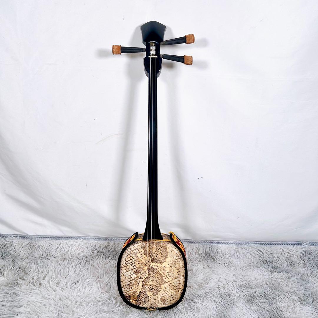 沖縄三線 三味線　人工　合皮　ケース付