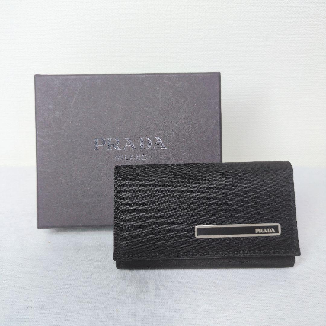 極美品 PRADA プラダ ブラック 6連キーケース テスート　即出荷