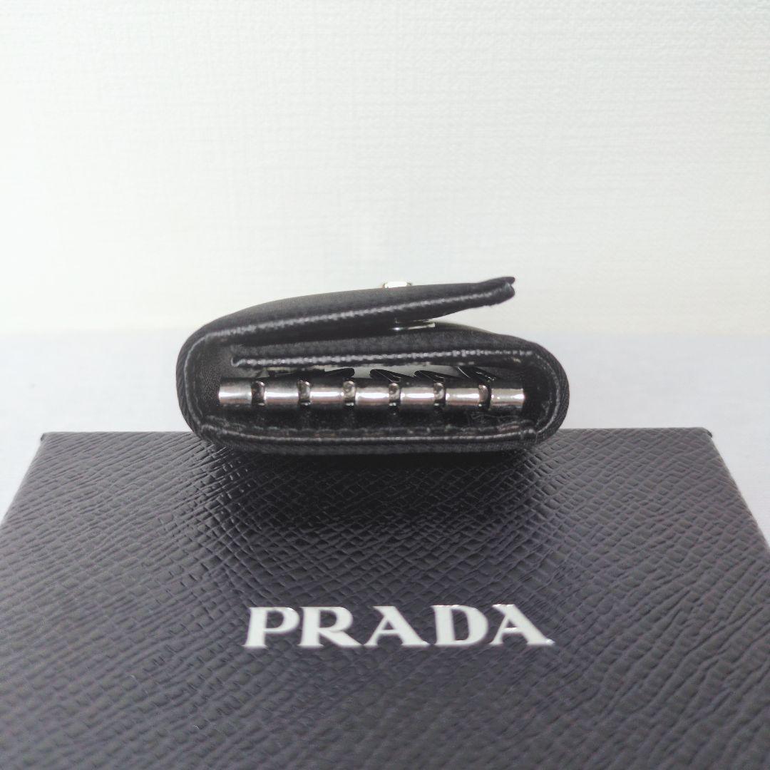 極美品 PRADA プラダ ブラック 6連キーケース テスート　即出荷