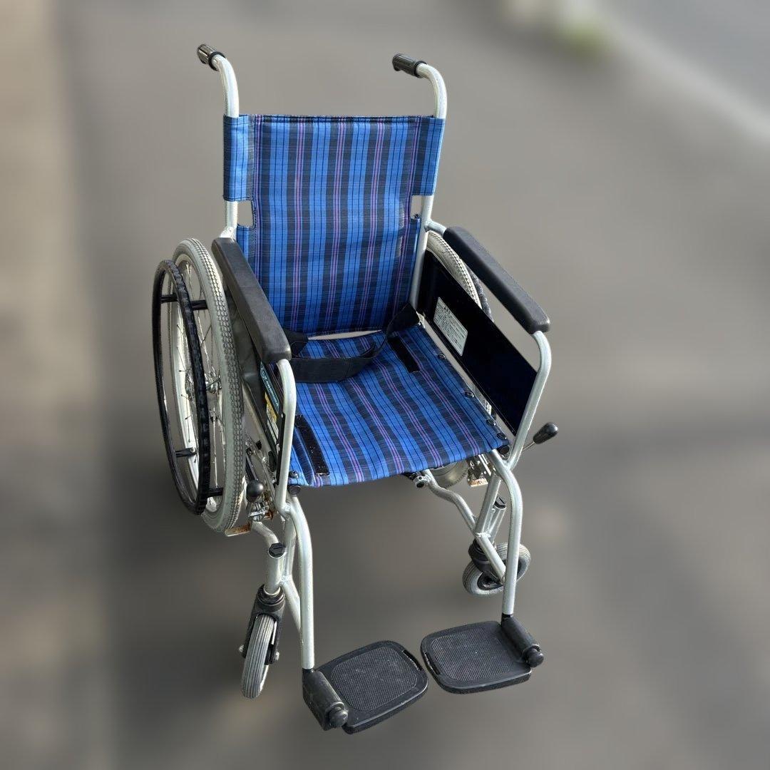 【中古】稲沢市引取歓迎　カワムラ　アルミ標準型　自走用車いす　KA102-40
