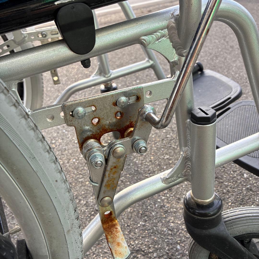 【中古】稲沢市引取歓迎　カワムラ　アルミ標準型　自走用車いす　KA102-40