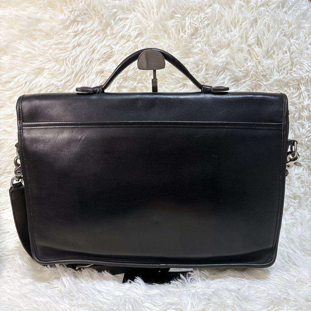 希少 COACH オールドコーチ ビジネスバッグ 2way 黒 USA 5265