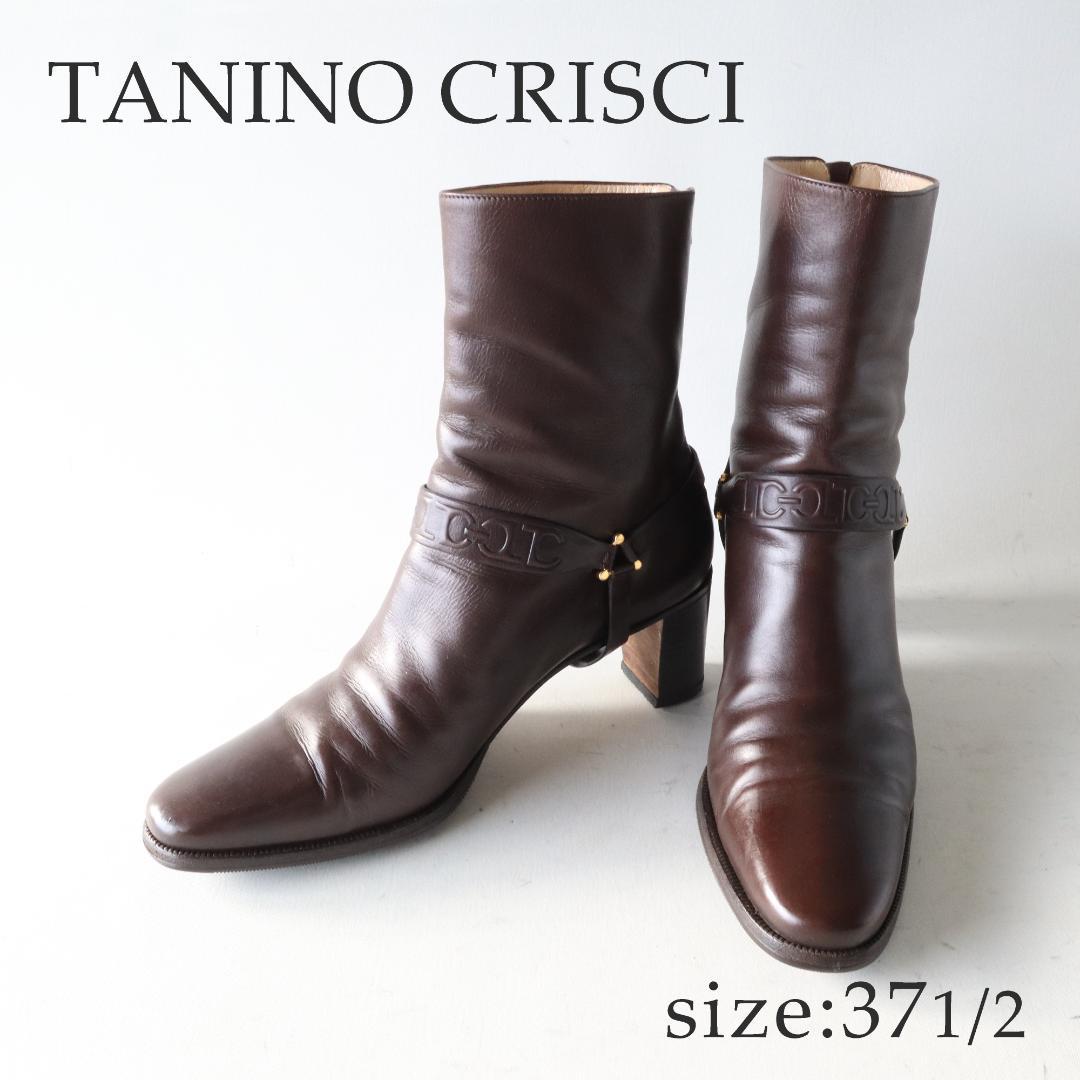 タニノクリスチー　マスミア　ショートブーツ　6cmヒール　37.5/24.5cm