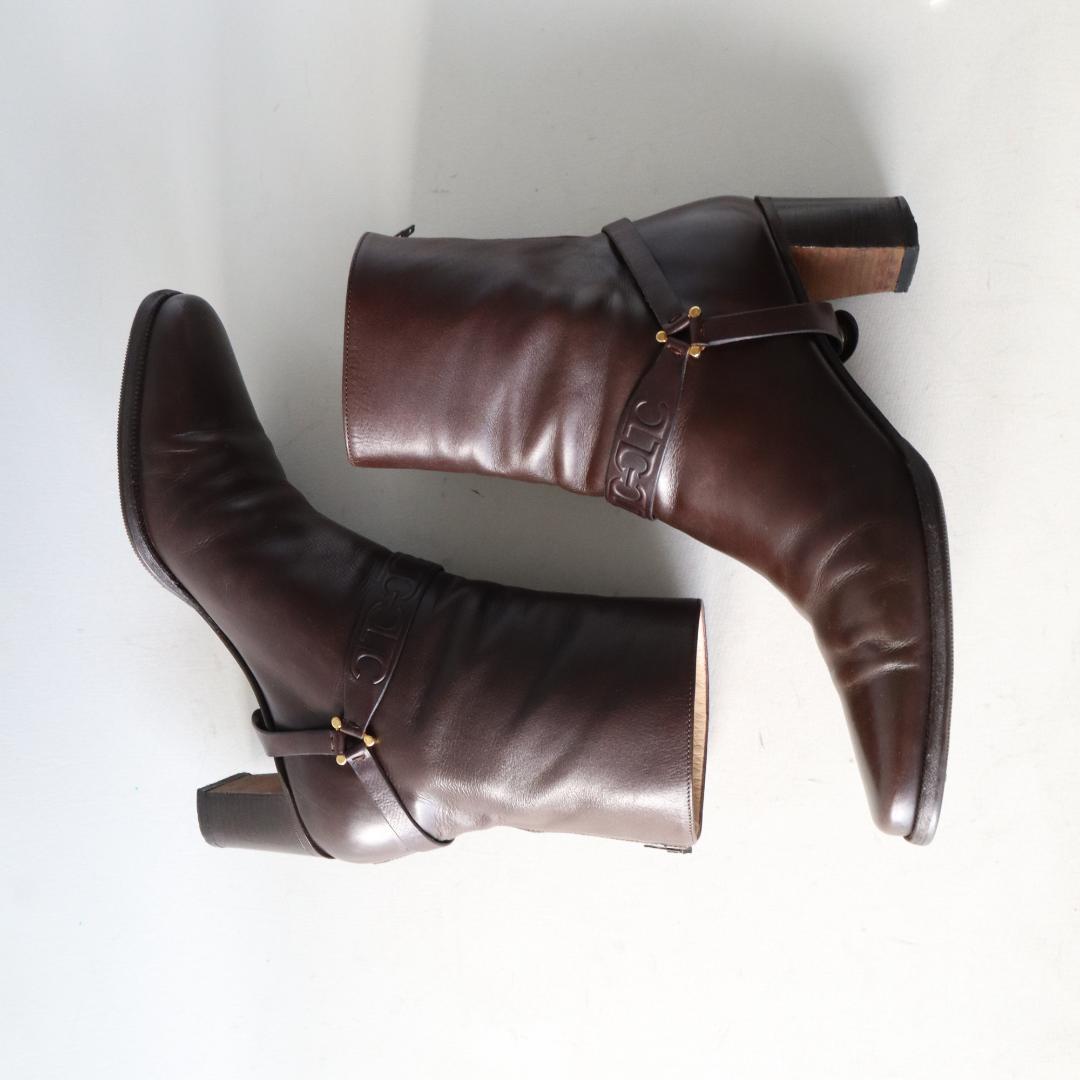 タニノクリスチー　マスミア　ショートブーツ　6cmヒール　37.5/24.5cm