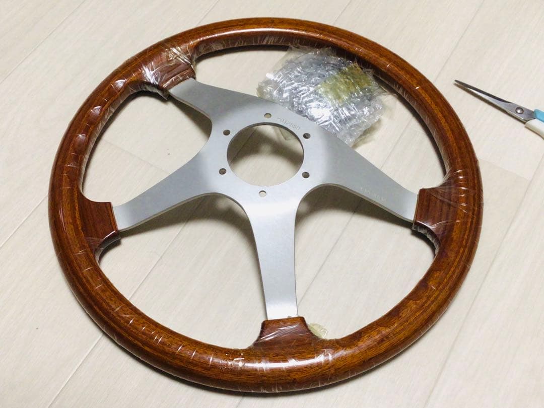 パーソナル 当時物 ウッドステアリング φ350 マホガニー 未使用/完品