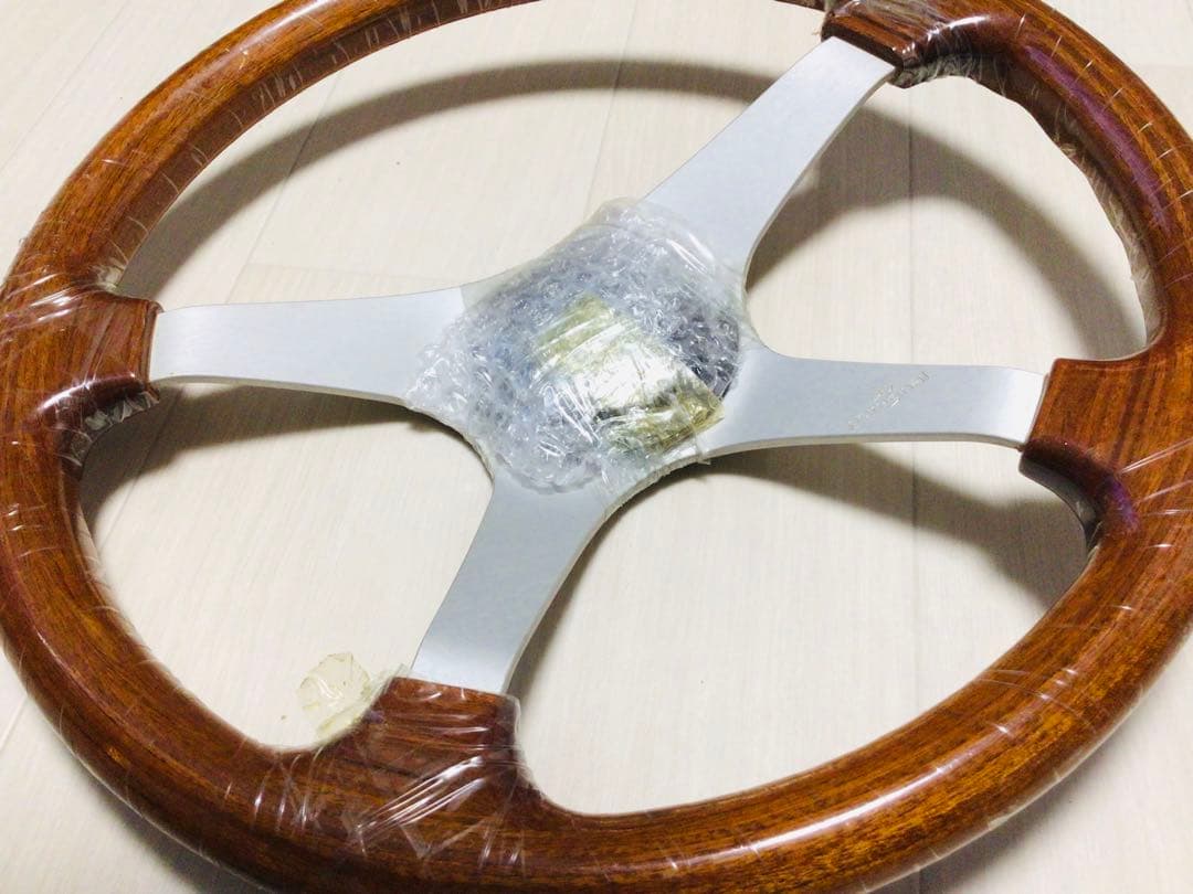 パーソナル 当時物 ウッドステアリング φ350 マホガニー 未使用/完品