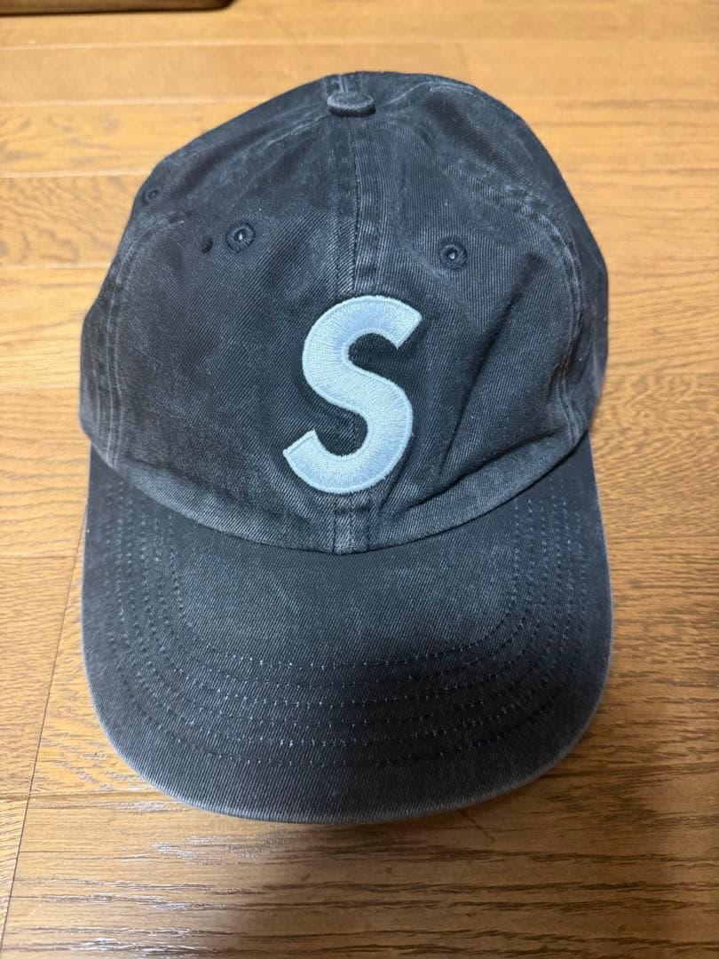 supreme hats S Logo 6-Panel ブラック