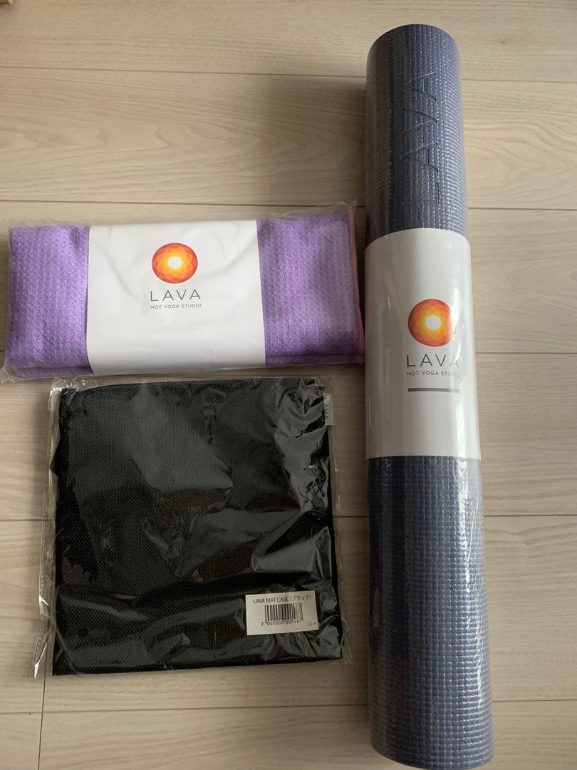 LAVA ヨガマット 、収納バッグ、ラグのセット