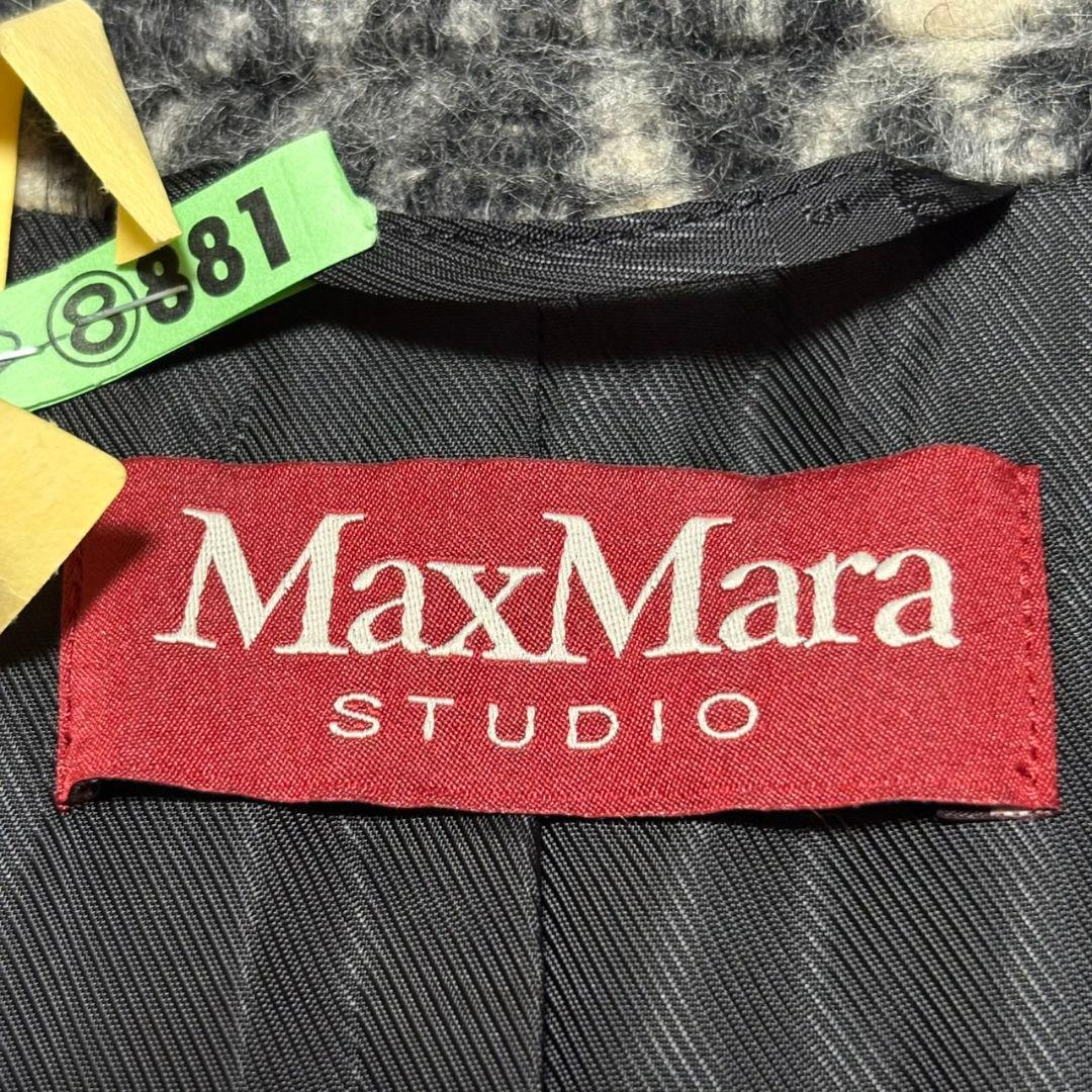 極美品 マックスマーラ ステューディオ 毛皮コート アルパカ混 レオパード柄