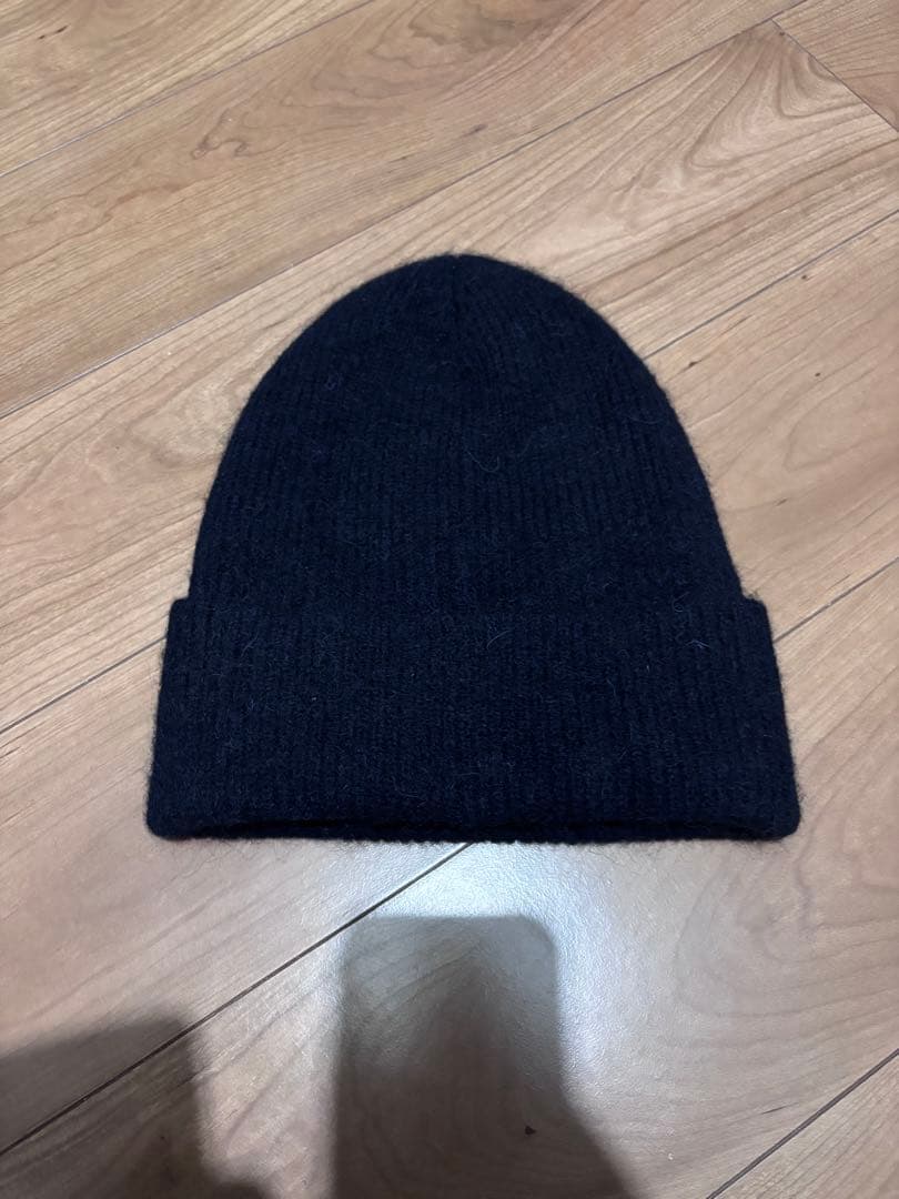 ARKET ウール アルパカ　ネイビー ニット帽