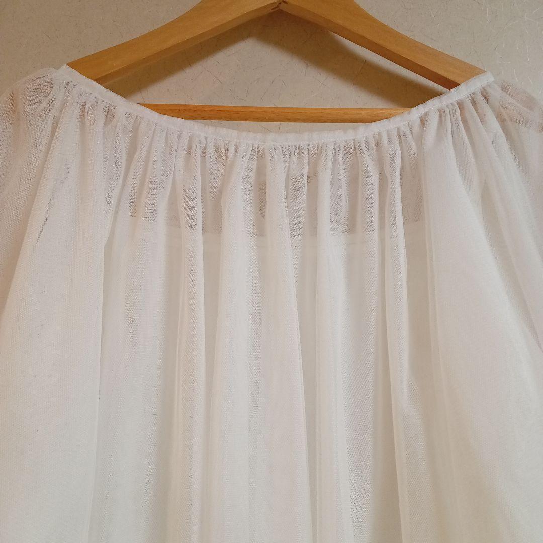 百貨店正規店購入　グレースコンチネンタル　チュールシフォントップス　新品未使用品