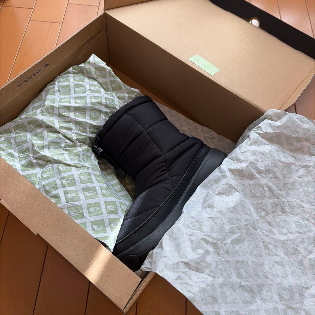 THE NORTH FACE ブラックショートブーツ　ヌプシ　24cm