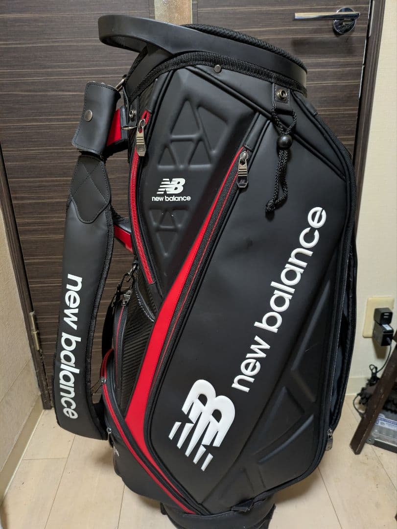 new balance ゴルフバッグ 黒/赤
