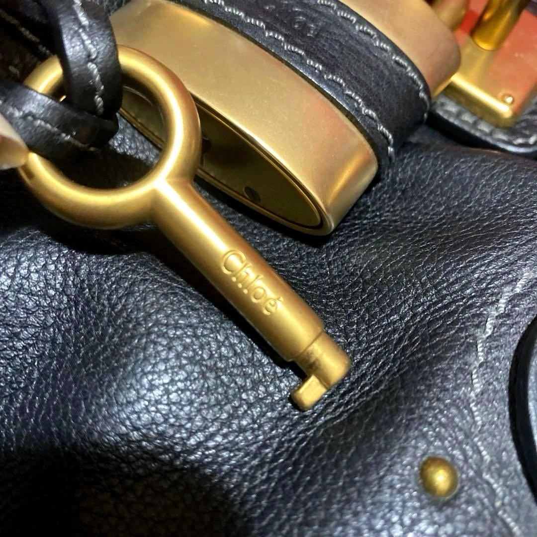 【当時物 廃盤】Chloe美品 クロエ パディントン ハンドバッグ ゴールド