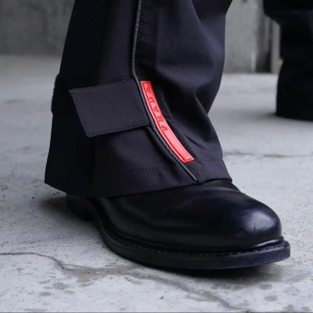 1999AW プラダスポーツ　サイドライン　リフレクター　ギミック　スラックス